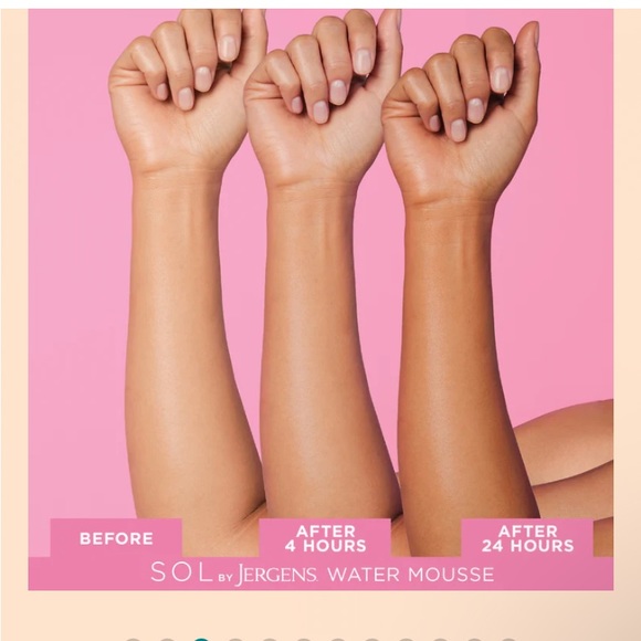 SOL by Jergens Sunless Tanning Water Mousse in Medium NWT! FULL SIZE - Picture 10 of 12